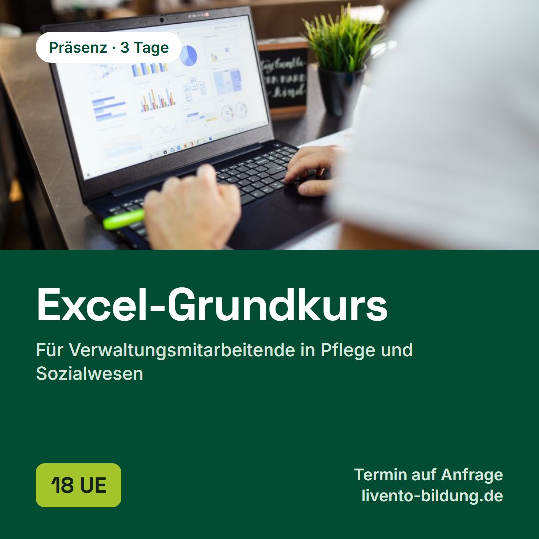 Excel-Grundkurs für Verwaltungsmitarbeitende