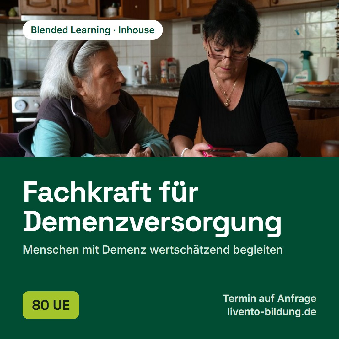 Fachkraft für Demenzversorgung