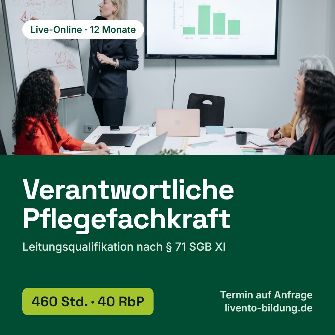Verantwortliche Pflegefachkraft (§ 71 SGB XI)