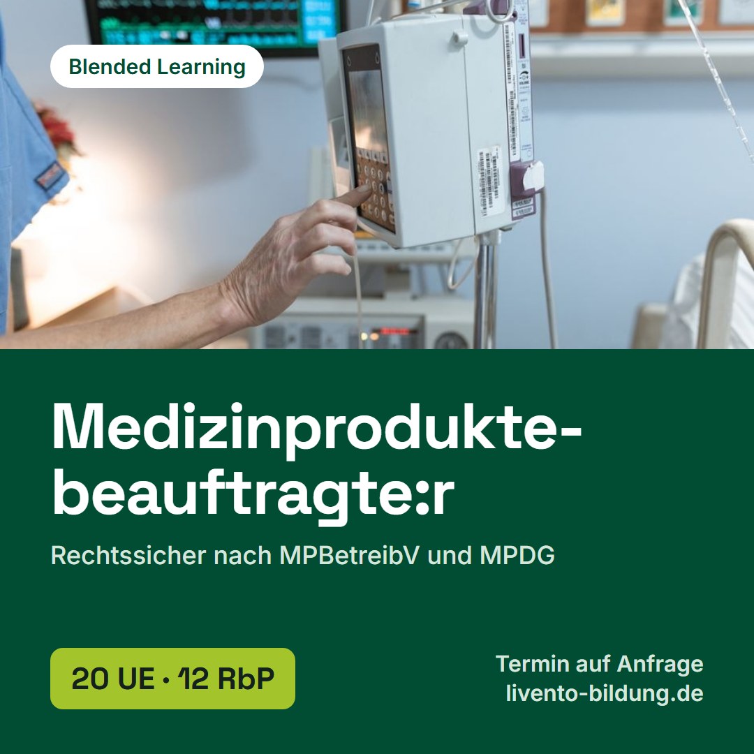 Medizinproduktebeauftragte:r