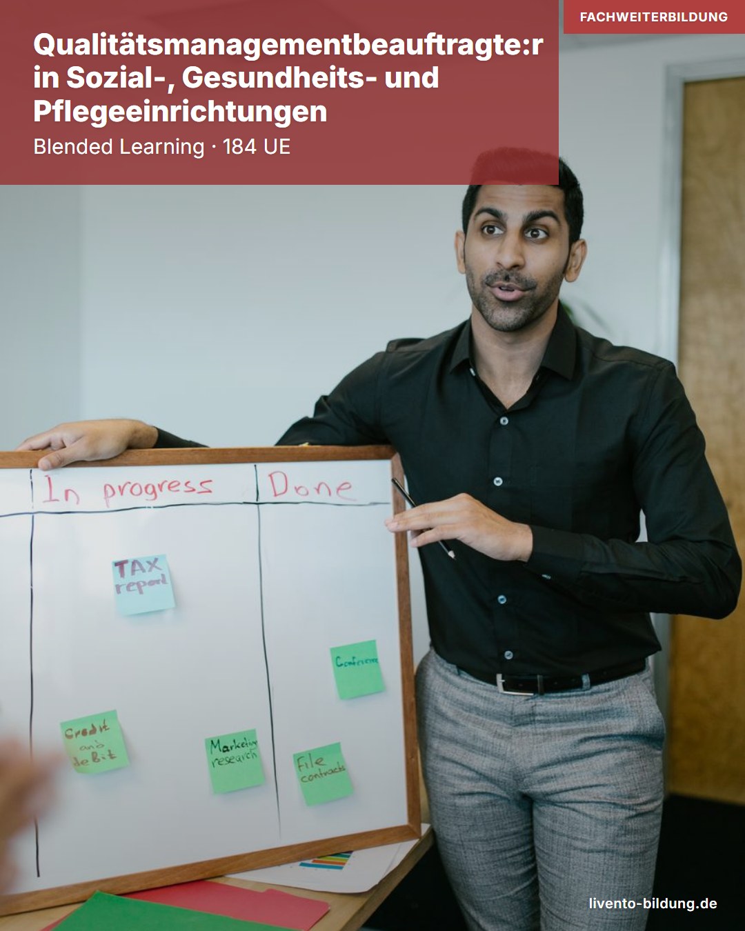 Qualitätsmanagementbeauftragte:r in Sozial-, Gesundheits- und Pflegeeinrichtungen