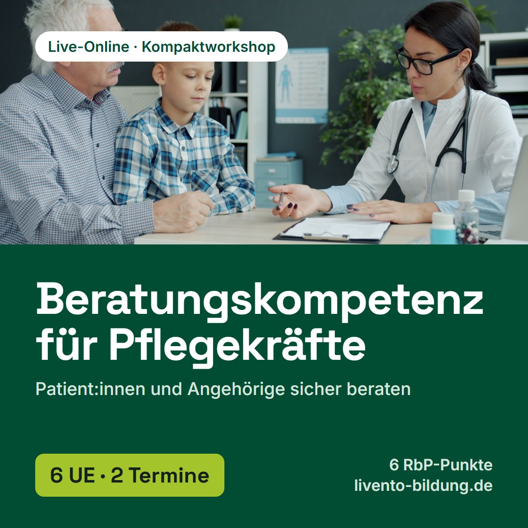 Beratungskompetenz für Pflegekräfte