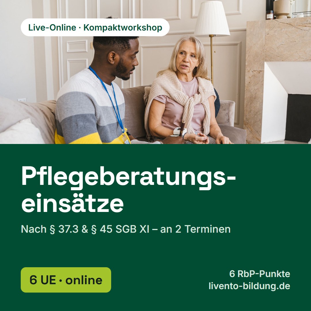 Pflegeberatungseinsätze nach § 37.3 & § 45 SGB XI