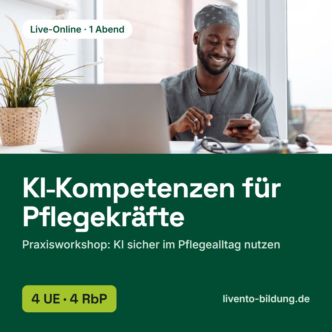 KI-Kompetenzen für Pflegekräfte – Praxisworkshop