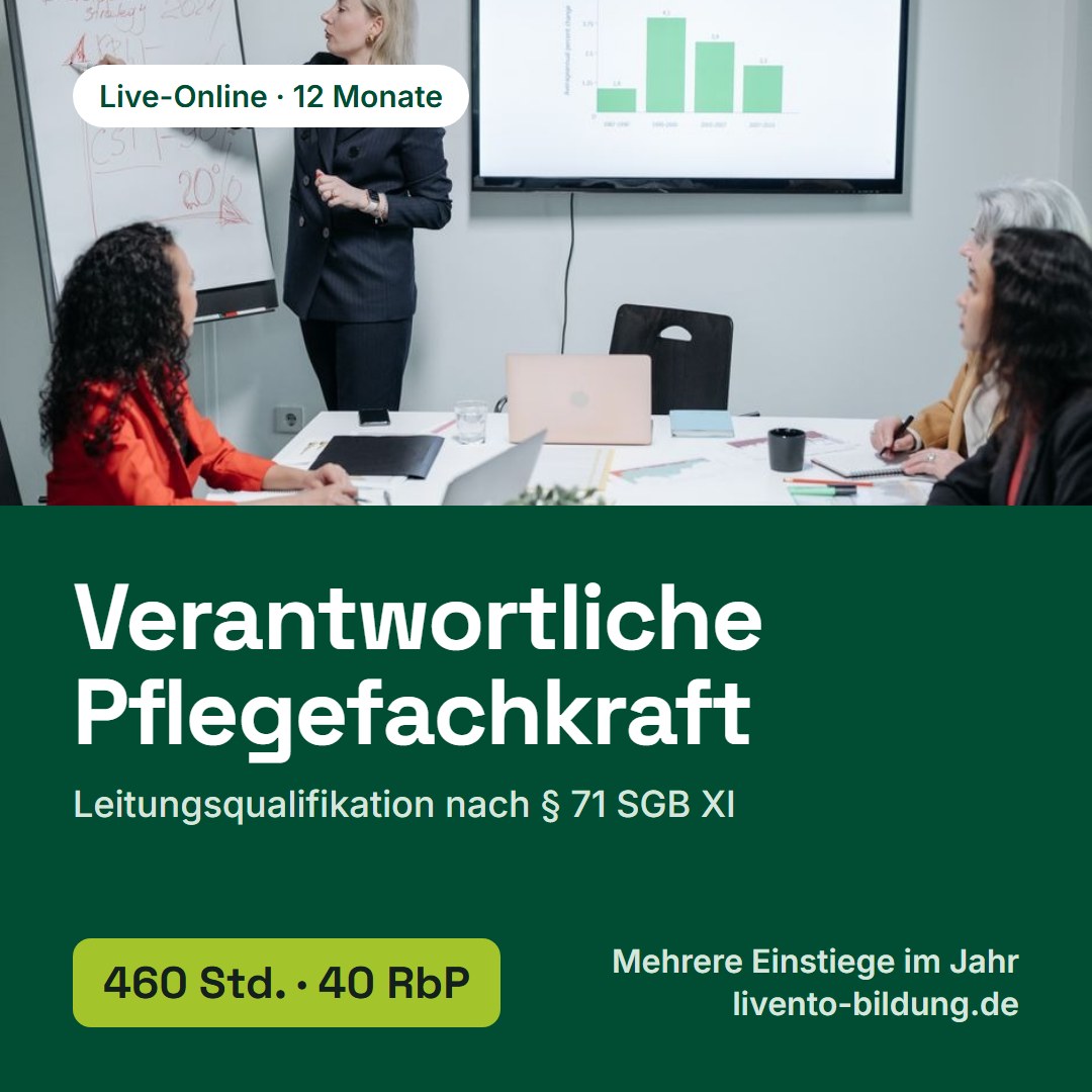 Verantwortliche Pflegefachkraft (§ 71 SGB XI)