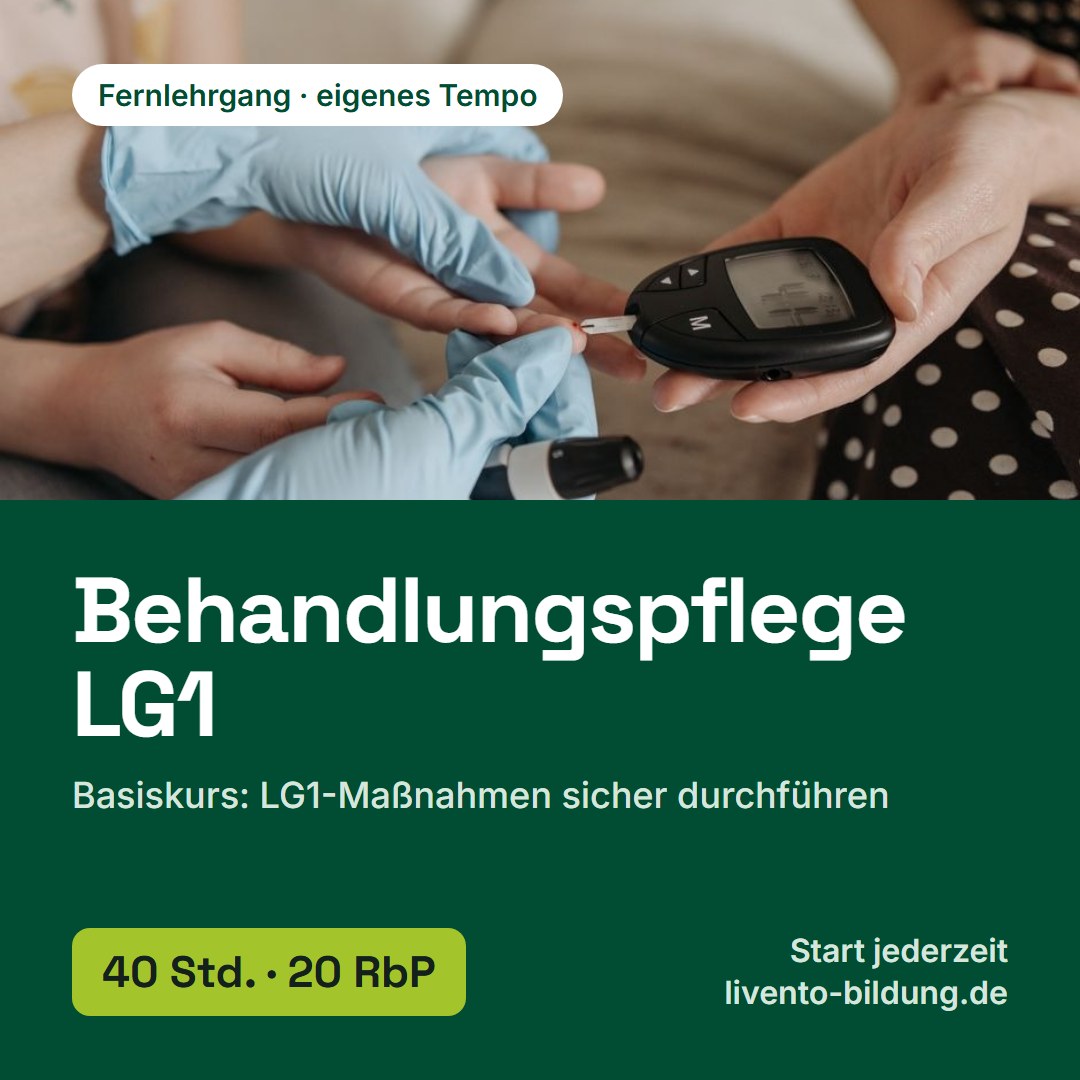 Basiskurs: Behandlungspflege LG1