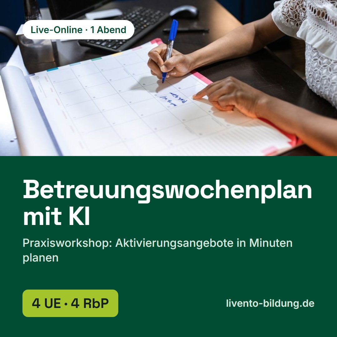 Betreuungswochenplan mit KI – Praxisworkshop